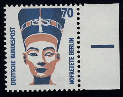 1374 SWK 70 Pf Seitenrand re. ** postfrisch