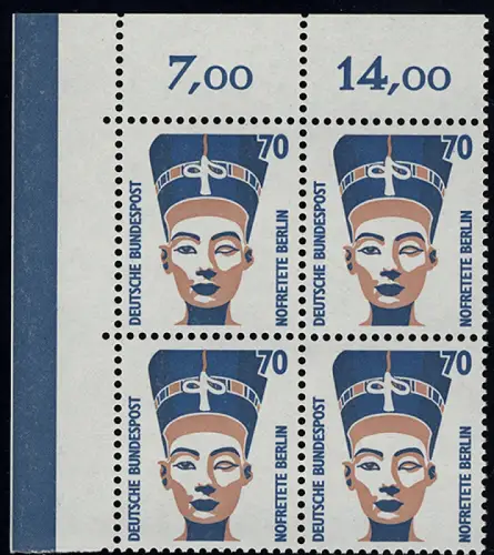 1374 SWK 70 Pf Eck-Vbl. ol ** postfrisch