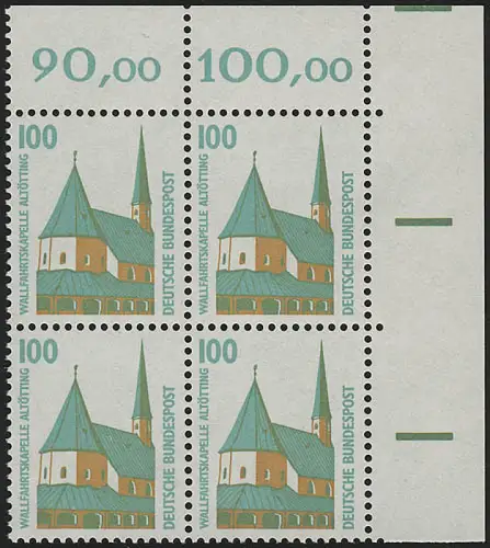 1406v WAIS GUMMATION 100 Pf Eck-Vbl. ou ** post-fraîchissement