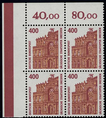 1562 SWK 400 Pf Eck-Vbl. ol ** postfrisch