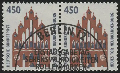 1623 SWK 450 Pf waag. Paar ESST Berlin