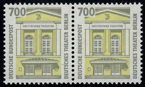 1691 SWK 700 Pf waag. Paar ** postfrisch