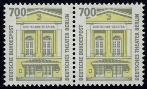 1691 SWK 700 Pf waag. Paar ** postfrisch