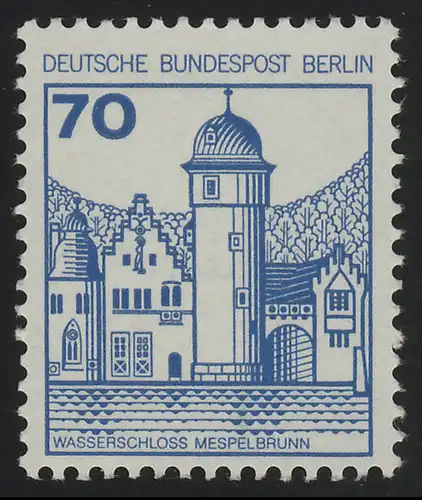 538 BuS alte Fluo 70 Pf, Einzelmarke + Nr. **