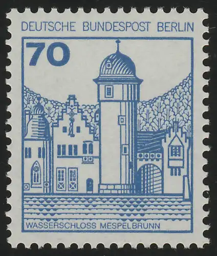 538 BuS neue Fluo 70 Pf, Einzelmarke + Nr. **