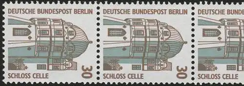 793 SWK 30 Pf, 5er-Streifen mit Nr., postfrisch **