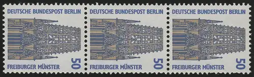 794 SWK 50 Pf, 3er-Streifen + Nr. ** postfrisch