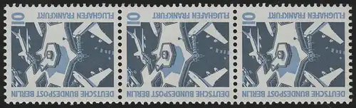 798 SWK 10 Pf, 3er-Streifen + Nr. **