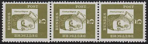 347y Bed. Deutsche y 5 Pf, 3er-Streifen + Nr. **