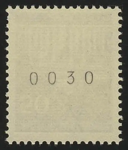 509v Brandenb. Tor v 50 Pf Dextrin, Einzelmarke + Nr., postfrisch **