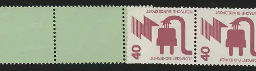 699a Accident noir n° 40 Pf, UC 5+4 200er, ** Dextrin