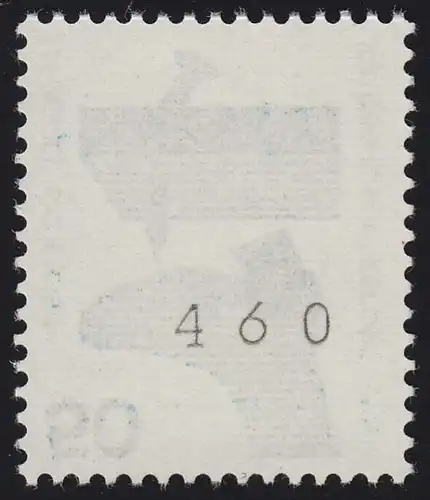 700a Unfall schwarze Nr. 50 Pf 500er, Einzelmarke mit gerader Nr. **