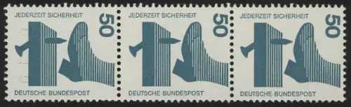 700a accident noir no 50 Pf 500-rouleau, 3 bandes + no **