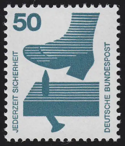 700a accident noir no 50 Pf 1000er, marque avec numéro droit **