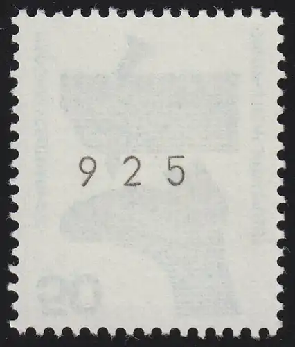 700a Unfall schwarze Nr. 50 Pf 1000er, Marke mit ungerader Nr. **