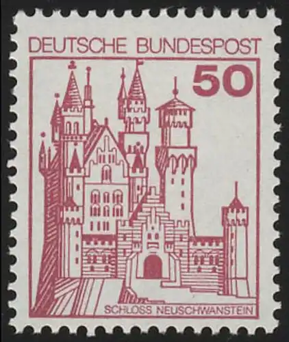 916 BuS vieux Fluo 50 Pf, marque unique + n° **