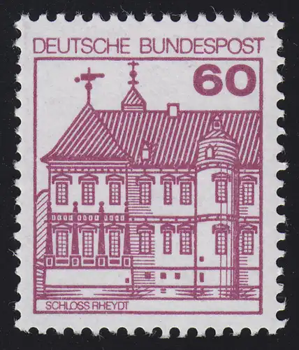 1028I BuS neue Fluo 60 Pf 500er, Rollenanfang mit Nr. 500 **
