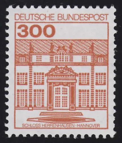 1143I BuS neue Fluo 300 Pf, Rollenanfang 1, postfrisch **