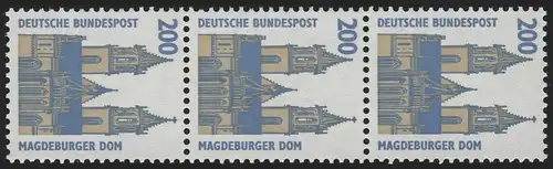 1665I SWK ALTE N° 200 Pf, 3 bandes + n° **