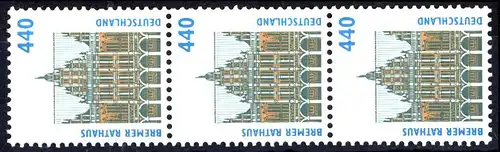 1937 SC nouveau n° 440 Pf, 3 bandes + n ° **