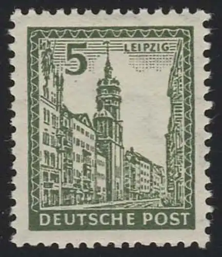 152 - 5 Pf mit fluoreszierender Gummierung, **