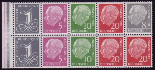 HBl. 8YII de MH 4Yll Heuss & chiffres, RLV II, ** frais de port