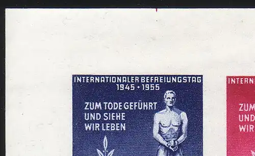 Bl.11 Mémorials - petite surdimension avec marquage de coupe rouge, tamponné