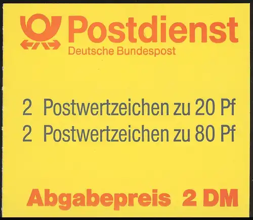 28a MH SWK PLF: Loch im Hut links von der 20, Feld 1, ** postfrisch