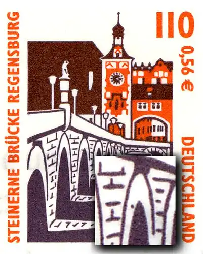 42I MH Regensburg, PLF I tache dans l'arc du pont, champ 2, **
