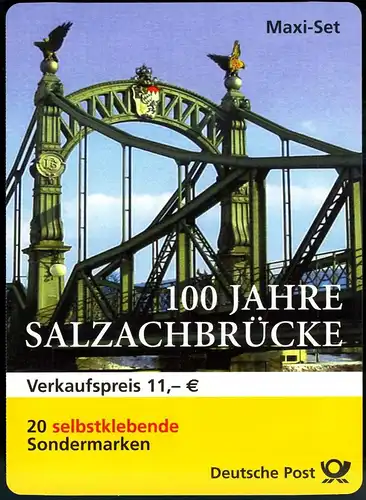 52Ia MH Salzachbrücke, Sicherheitsaufdruck VI - heller Aufdruck (a) **