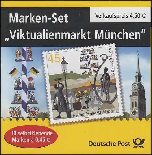 53FI MH Viktualienmarkt München - Marken festklebend, ** postfrisch