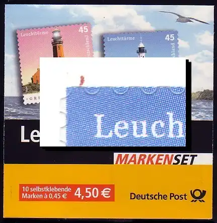 58a MH Leuchttürme - PLF Strich links oben, Feld 6 **