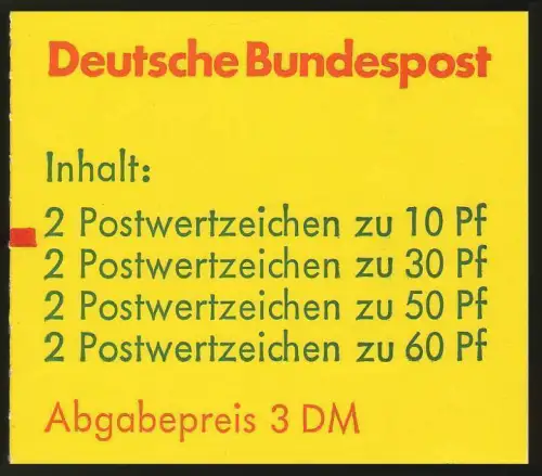 23c MH BuS 1980 - Variante c mit Zählbalken, postfrisch **