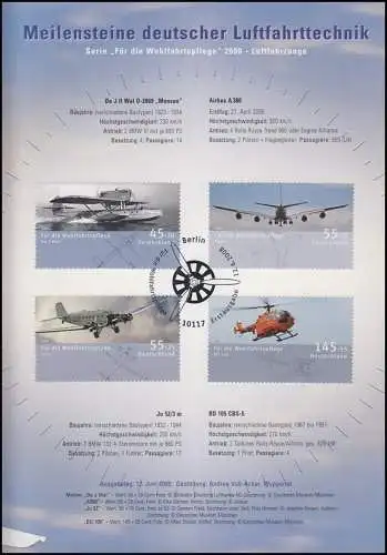 2670-2673 Vols: avions et hélicoptères - EB 3/2008