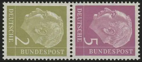 S19 Zusammendruck Heuss, postfrisch **