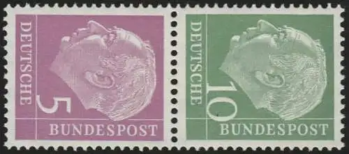 S25 Zusammendruck Heuss, postfrisch **