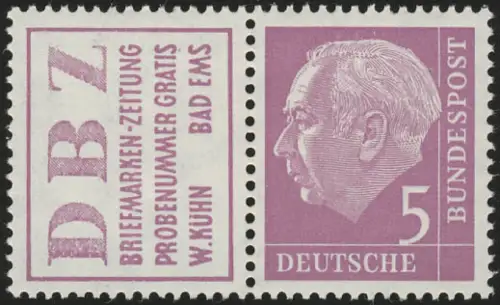 W6 Pression de fusion Heuss, frais de port **