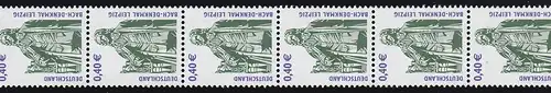 2375 SWK Euro 0,40 von der 2000er-Rolle Typ IV Rollenanfang mit 11 Marken **