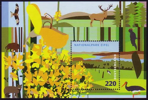 Block 74 Nationalpark Eifel, postfrisch **
