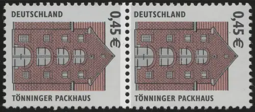 2299 SWK Euro 0,45 Typ III Naht-Paar ohne Nr., postfrisch **