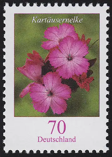 2529 Fleurs 70 cents nk, début des rouleaux avec le numéro arrière 200, **