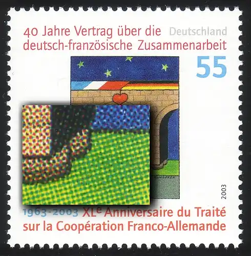 Ausstellungsbeleg Nr. 78 SALON PHILATELIQUE Nantes 2003 mit 2311 Type I