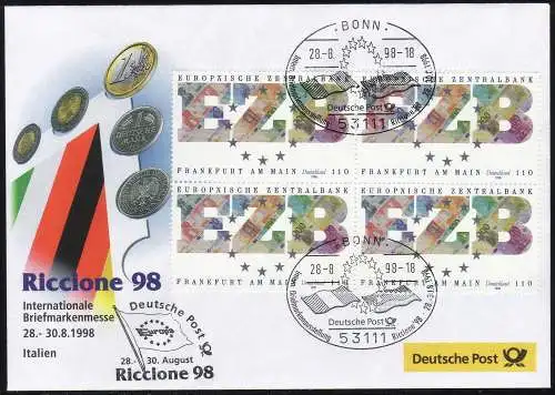 Document d'exposition no 31 RICCIONE Italie 1998, SSt Bonn 28.8.98