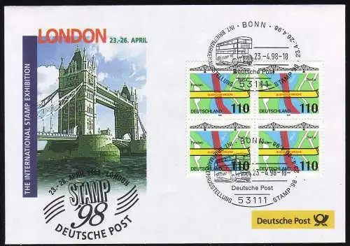 Document d'exposition no 28 STAMP London 1998, SSt Bonn 23.4.98