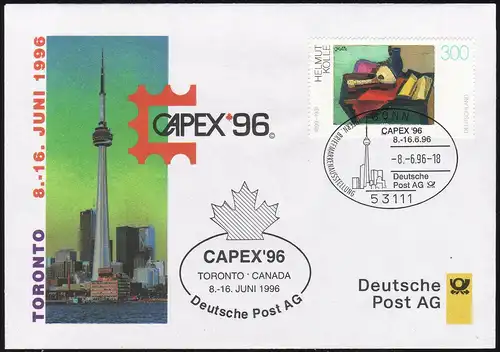 Ausstellungsbeleg Nr. 15 CAPEX Toronto 1996