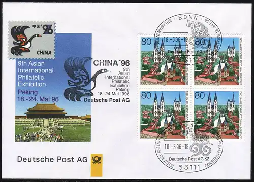 Document d'exposition n° 14 CHINA Beijing 1996, SSt Bonn 18.5.96