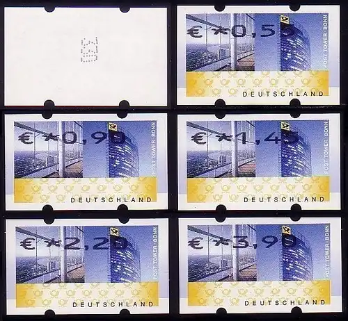 7 Bonn - ensemble Euro-Impression OBEN 6 ATM 45-390 avec numéro de comptage EFFORT **