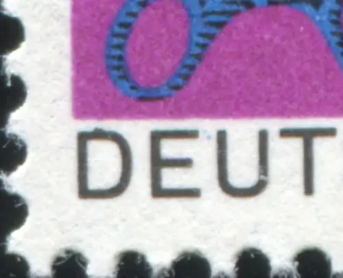 553 Handwerk mit PLF Ausbuchtung oben am D von DEUTSCHE, Feld 29, **