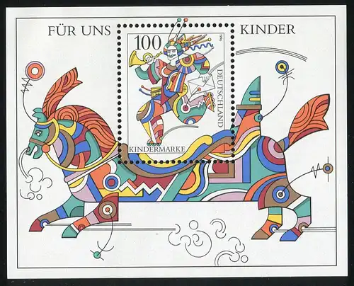 Block 35 Kinder - Punkt über blauer Wellenlinie rechts oben **