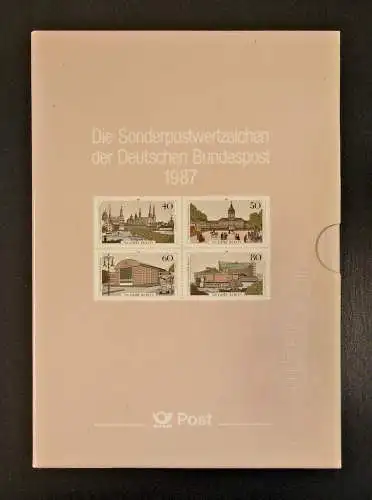 Jahrbuch Bund 1987 - mit Korrektur-Blatt, postfrisch